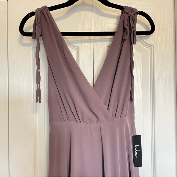 Lulu’s Dance The Night Away Dusty Purple Backless Maxi Dress Size Small - Picture 8 of 13
